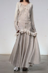 Mutedance 25 Autumn and Winter Print Long Sleeve Dress MD-MD25FW26-beige